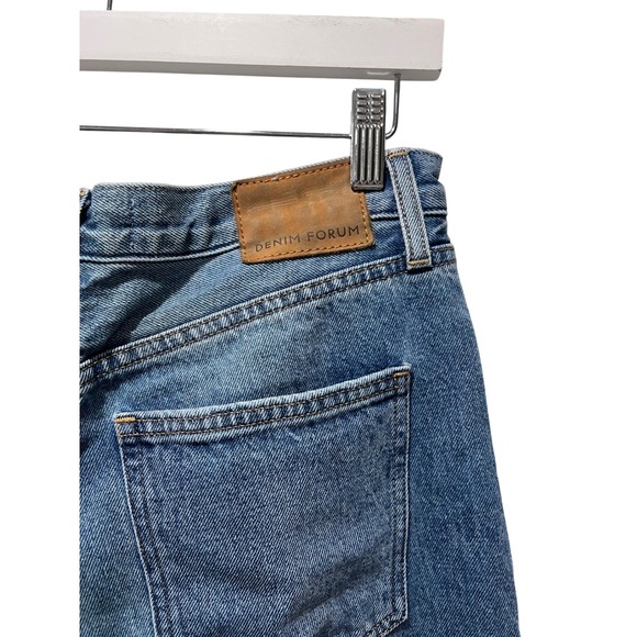 Denim Forum Blue Flare & Wide Leg Jeans - Picture 3 of 10